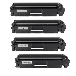 Compatible 4 Pack Canon 047 2164C001AA  Black  Toner Cartridge ImageClass LBP112, LBP113, MF110, MF112, MF113